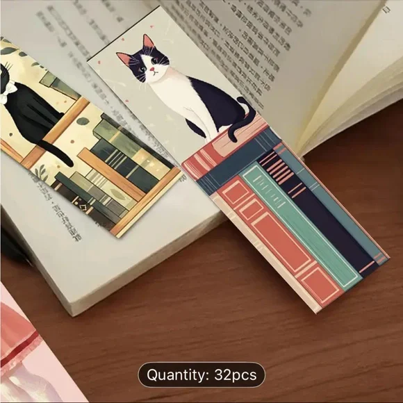 Cat-Themed Bookmarks (3) random selection - Picture 5 of 5